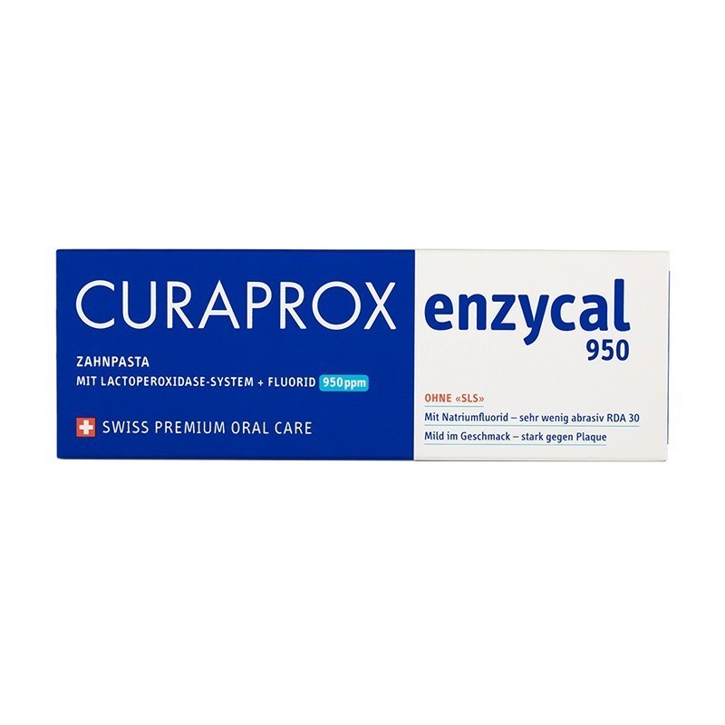 Pasta de dinti cu enzime si Flour  Curaprox Enzycal 950 - 75ml