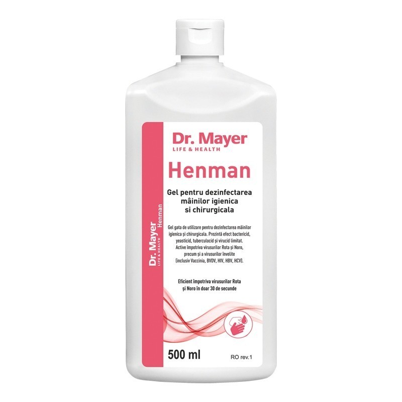 Dezinfectant maini 500ml HENMAN Dr.Mayer DR.MAYER
