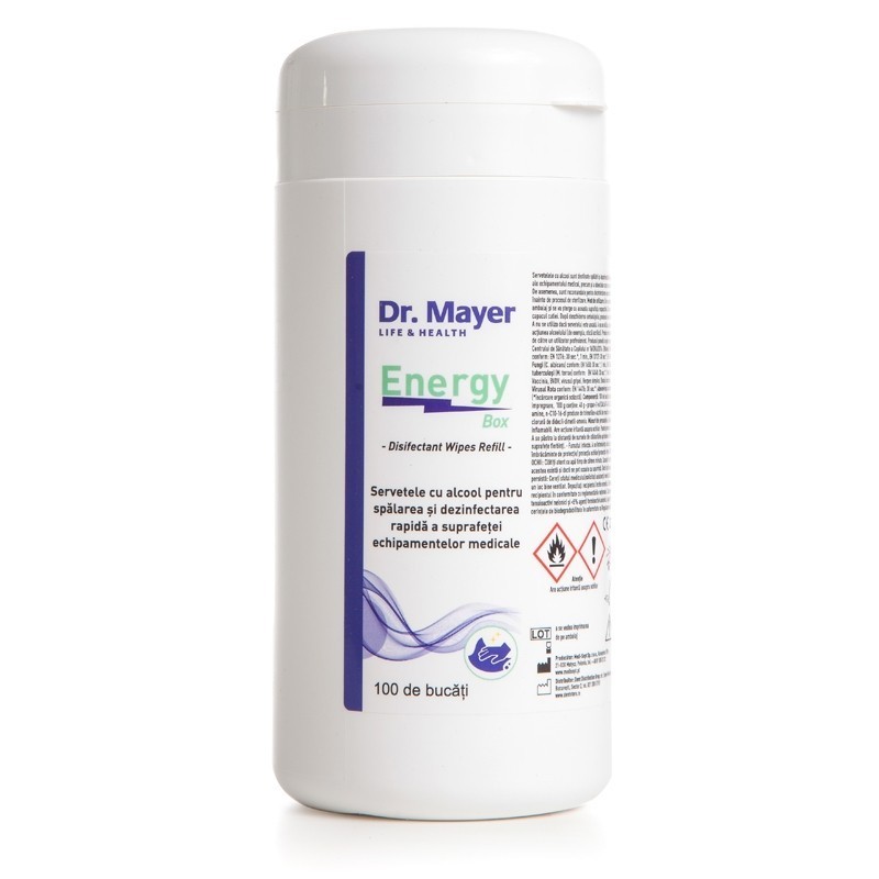 Cutie 100 servetele dezinfectante Energy Dr.Mayer DR.MAYER