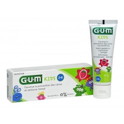 Pasta de dinti GUM Kidstoothpaste 2-6 Ani, 50Ml + Color Book
