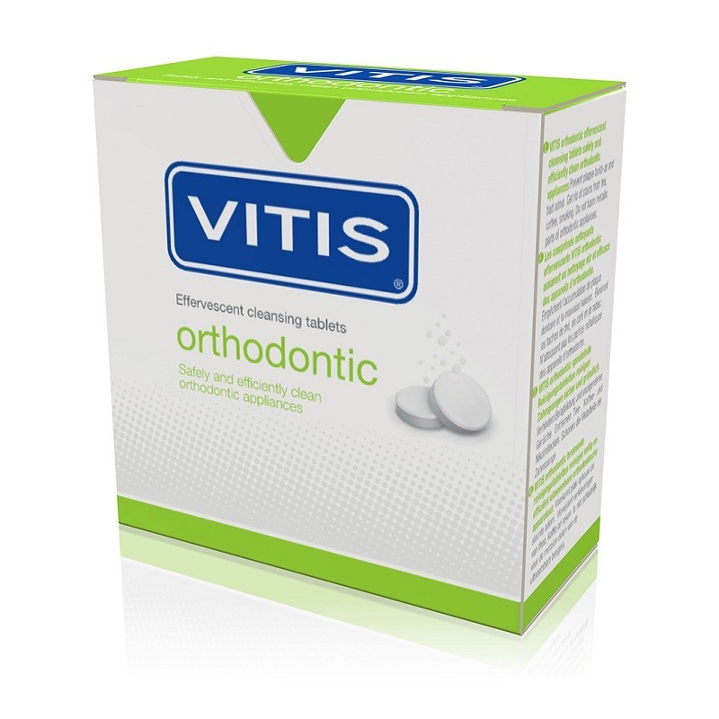 Tablete pentru curatarea aparatului orto mobil VITIS Orthodontic Dentaid imagine oralix.ro