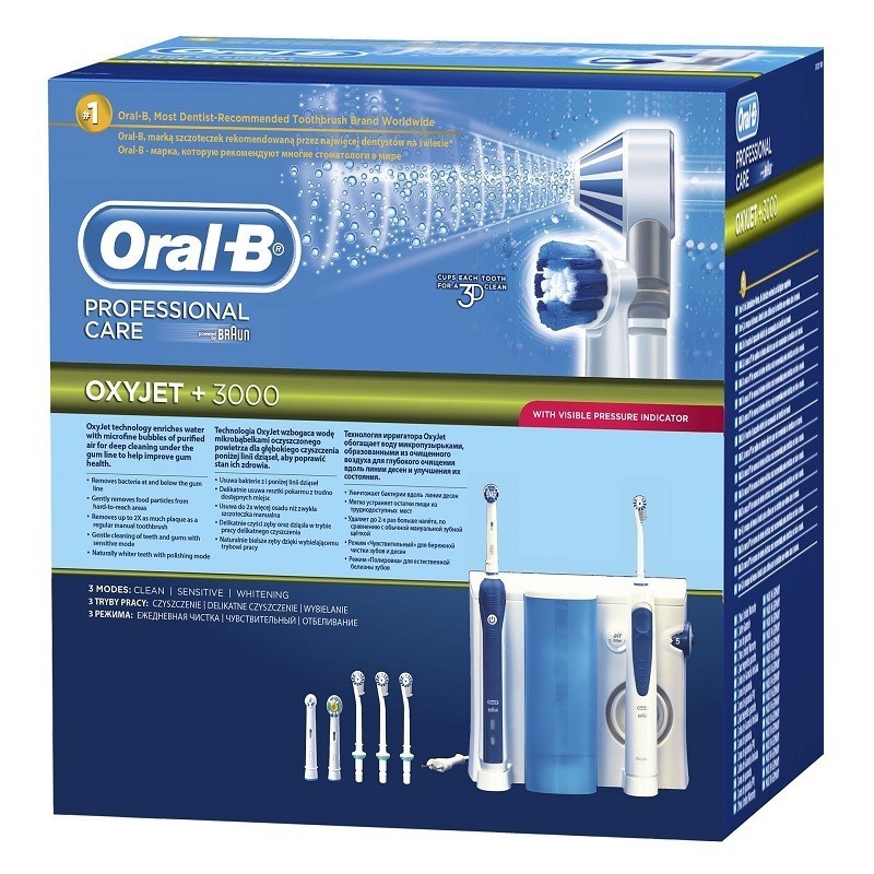 Maneuver Can not Breaking news Dus bucal Oral-B OxyJet + periuta electrica - Oralix