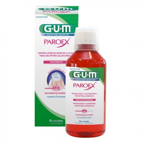 Apa de gura GUM Paroex 0.12% Chlorhexidine + CPC 300Ml