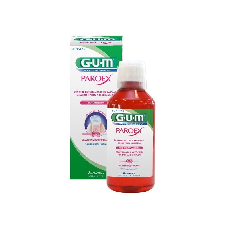 Apa de gura GUM Paroex 0.12% Chlorhexidine + CPC 300ml oralix poza