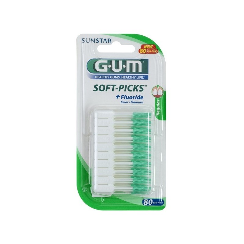Accesorii  GUM  Soft Picks, with Fluoride, 80 picks