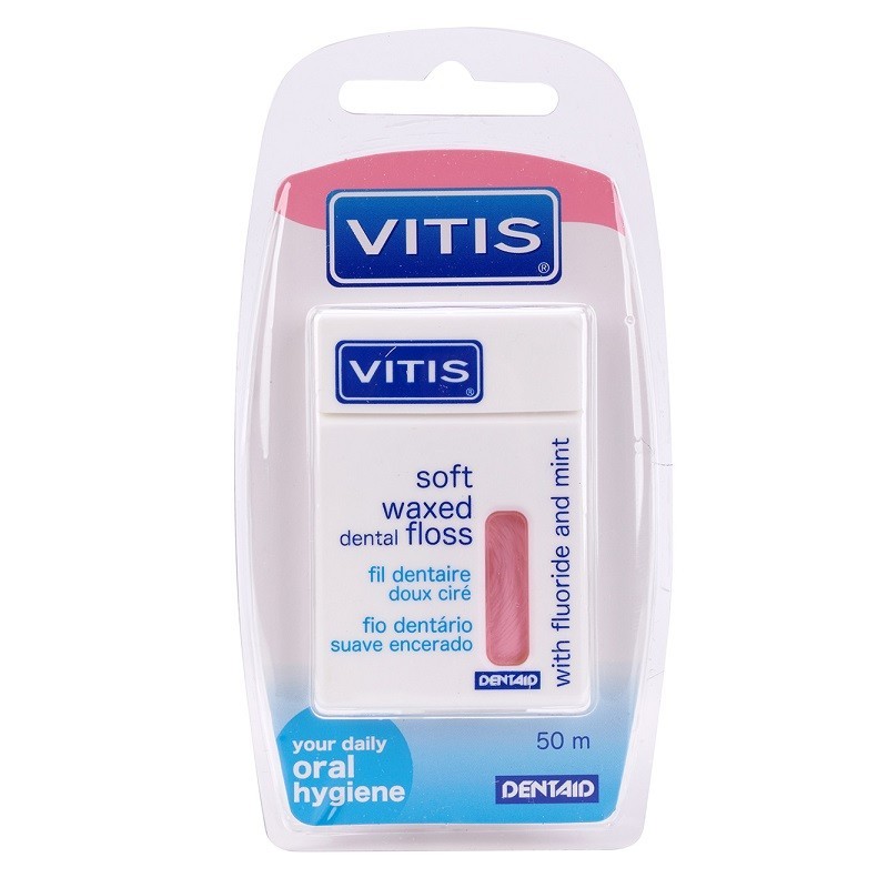 Ata dentara VITIS Soft Dental Floss with Fluoride and Mint imagine oralix.ro